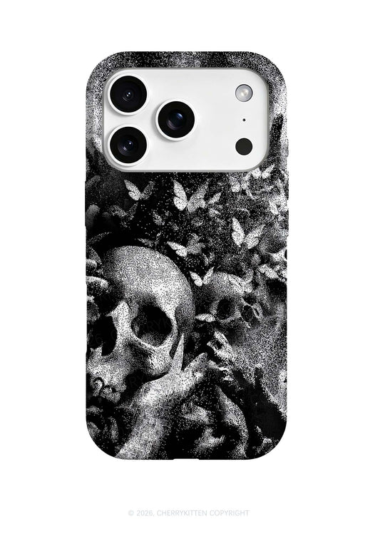 Halloween Gothic Skull Y2K Phone Case Cherrykitten