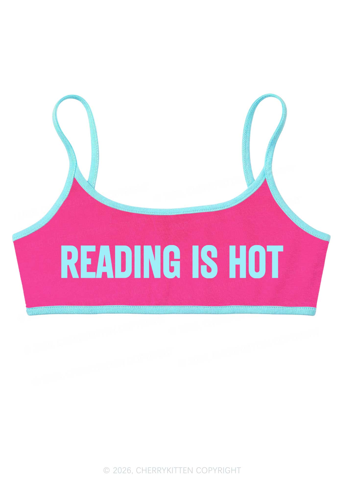 Reading Is Hot Y2K Super Crop Cami Cherrykitten