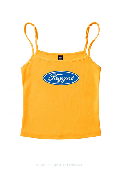 Faggot Pride Y2K Spaghetti Strap Cami Cherrykitten