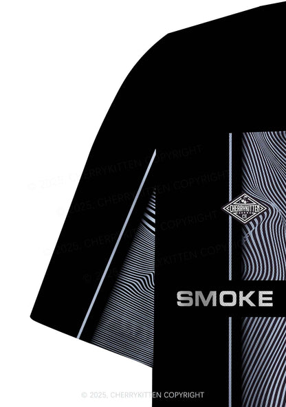 Custom Black Smoke Blunt Y2K Crop Sport Jersey Shirts Cherrykitten