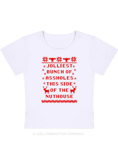 Jolliest Christmas Baby Tee Cherrykitten