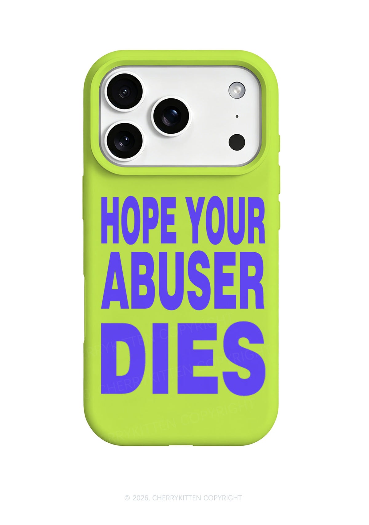 Hope Your Abuser Dies Y2K Phone Case Cherrykitten