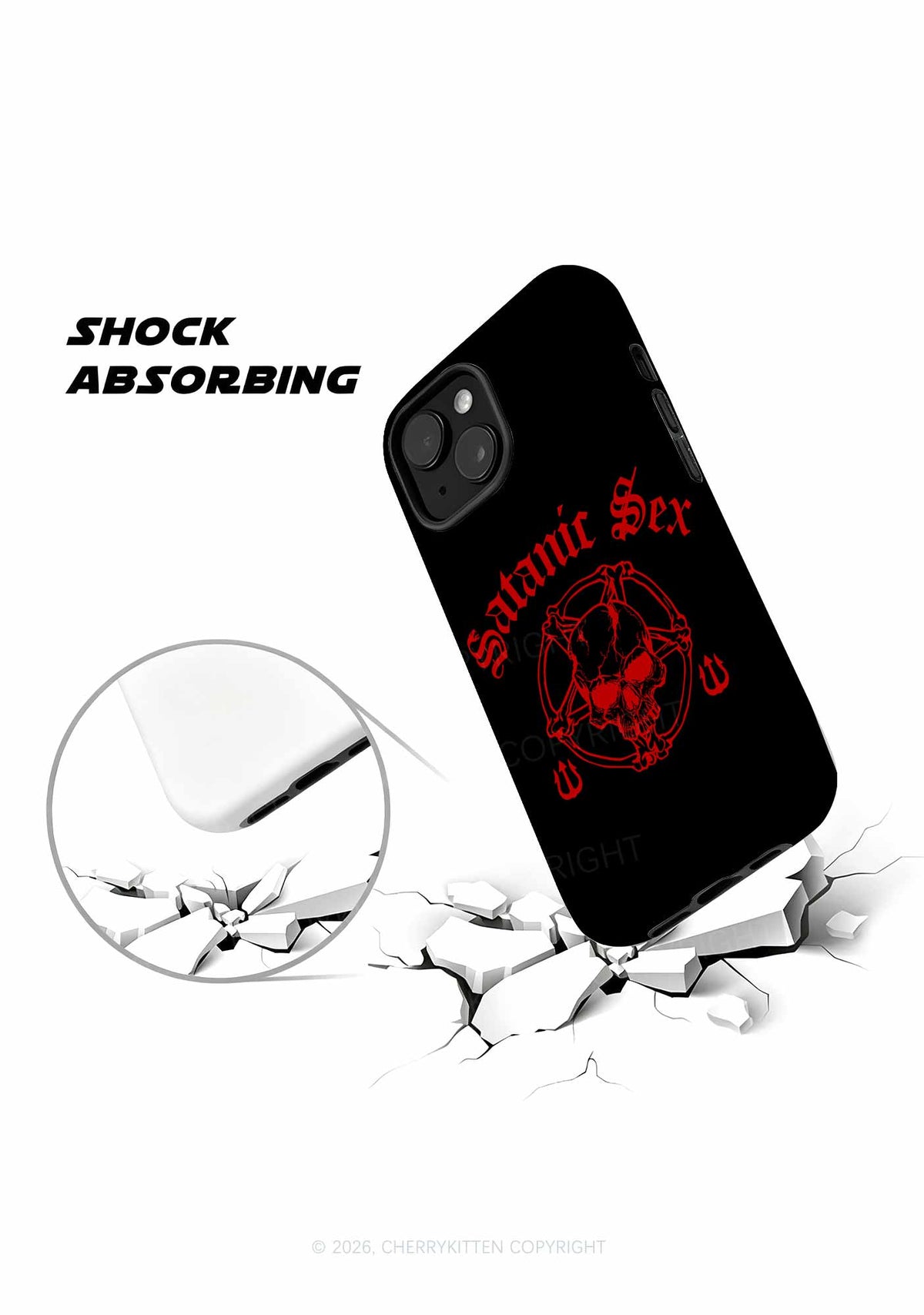 Halloween Satanic Sx Y2K Phone Case Cherrykitten