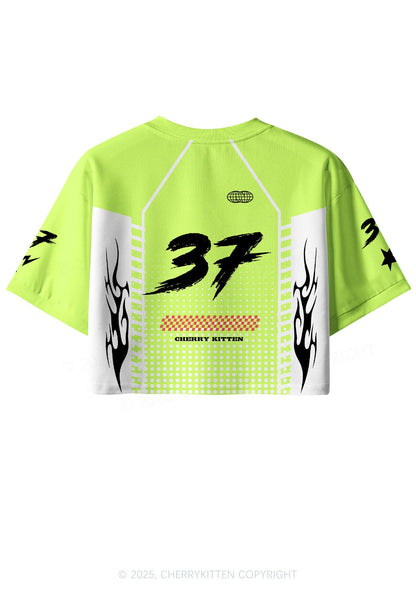 Custom Green Gods Favorite Fag Pride Y2K Crop Sport Jersey Shirts Cherrykitten