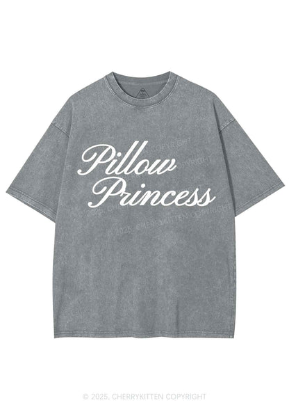 Pillow Princess Y2K Shirts Washed Tee Cherrykitten