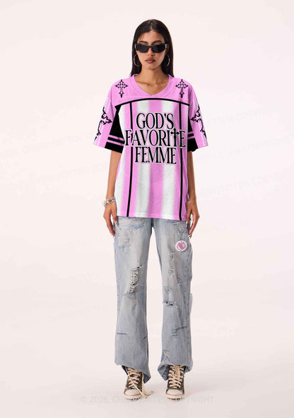 Gods Favorite Femme Pride Y2K Sport Jersey Shirts Cherrykitten