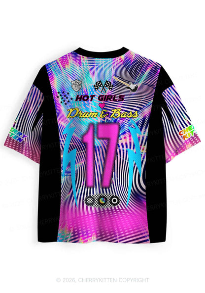 Hot Girls Love Drum And Bass Y2K Sport Jersey Shirts Cherrykitten