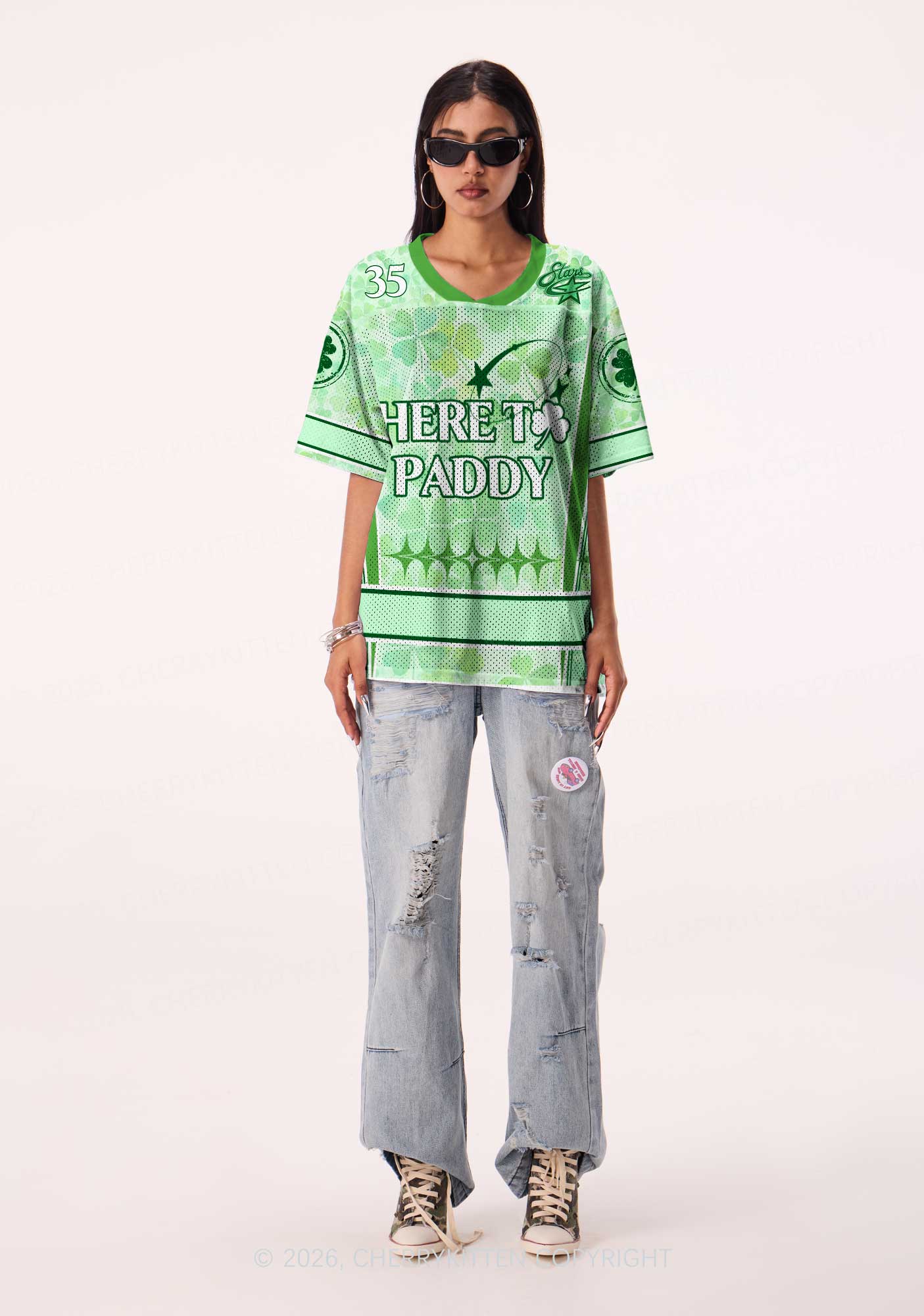 Custom Here To Paddy St Patricks Y2K Sport Jersey Shirts Cherrykitten