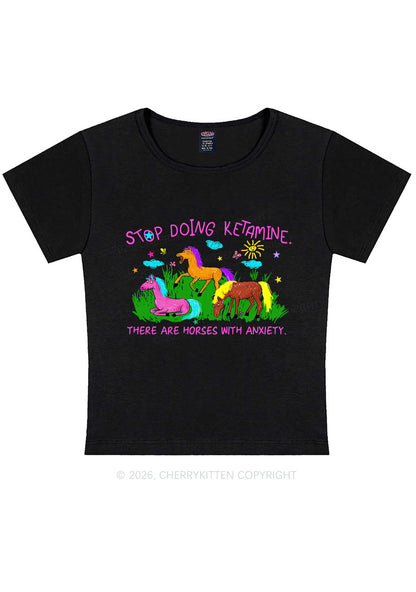 Stop Doing Kxxamine Y2K Baby Tee Cherrykitten