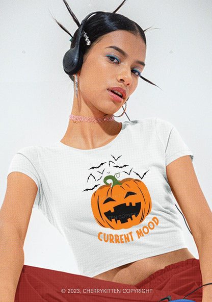 Pumpkin Current Mood Halloween Baby Tee Cherrykitten