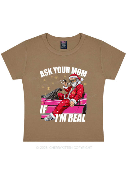 Christmas Ask Your Mom Y2K Baby Tee Cherrykitten