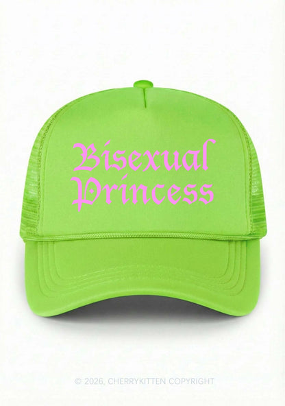 Bisexual Princess Pride Y2K Trucker Hat Cherrykitten