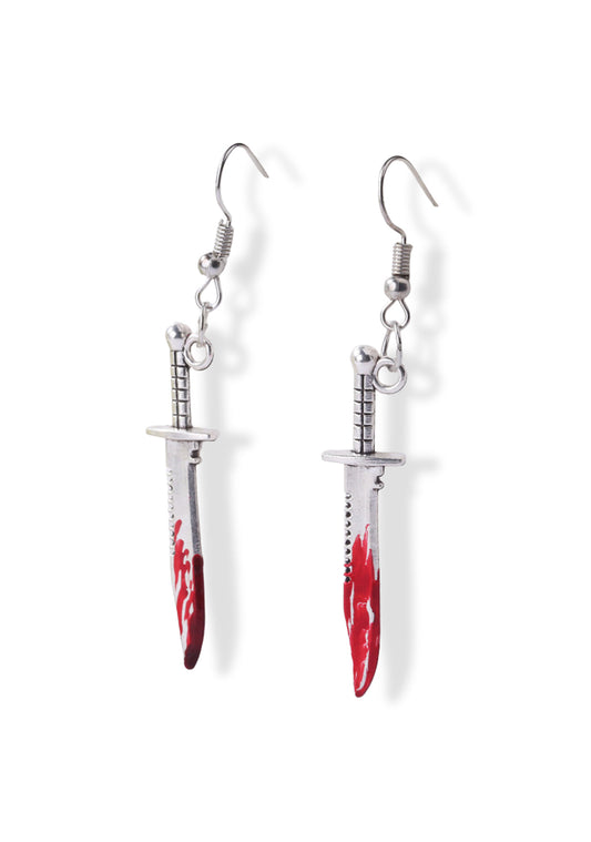 Halloween Party Jewelry Dagger Earrings