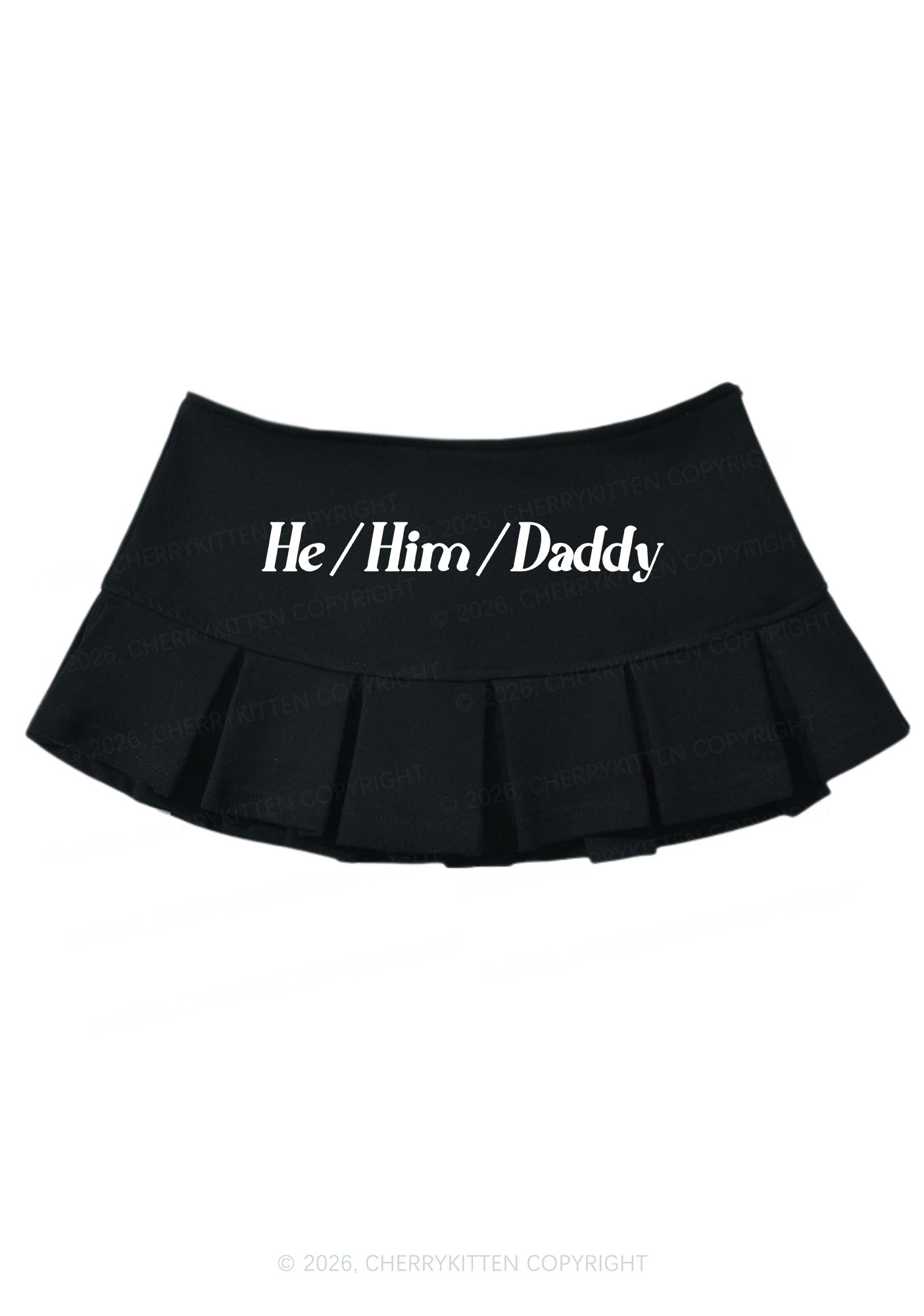 He Him Daddy Pride Y2K Mini Pleated Skirts Cherrykitten