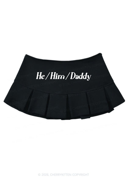He Him Daddy Pride Y2K Mini Pleated Skirts Cherrykitten