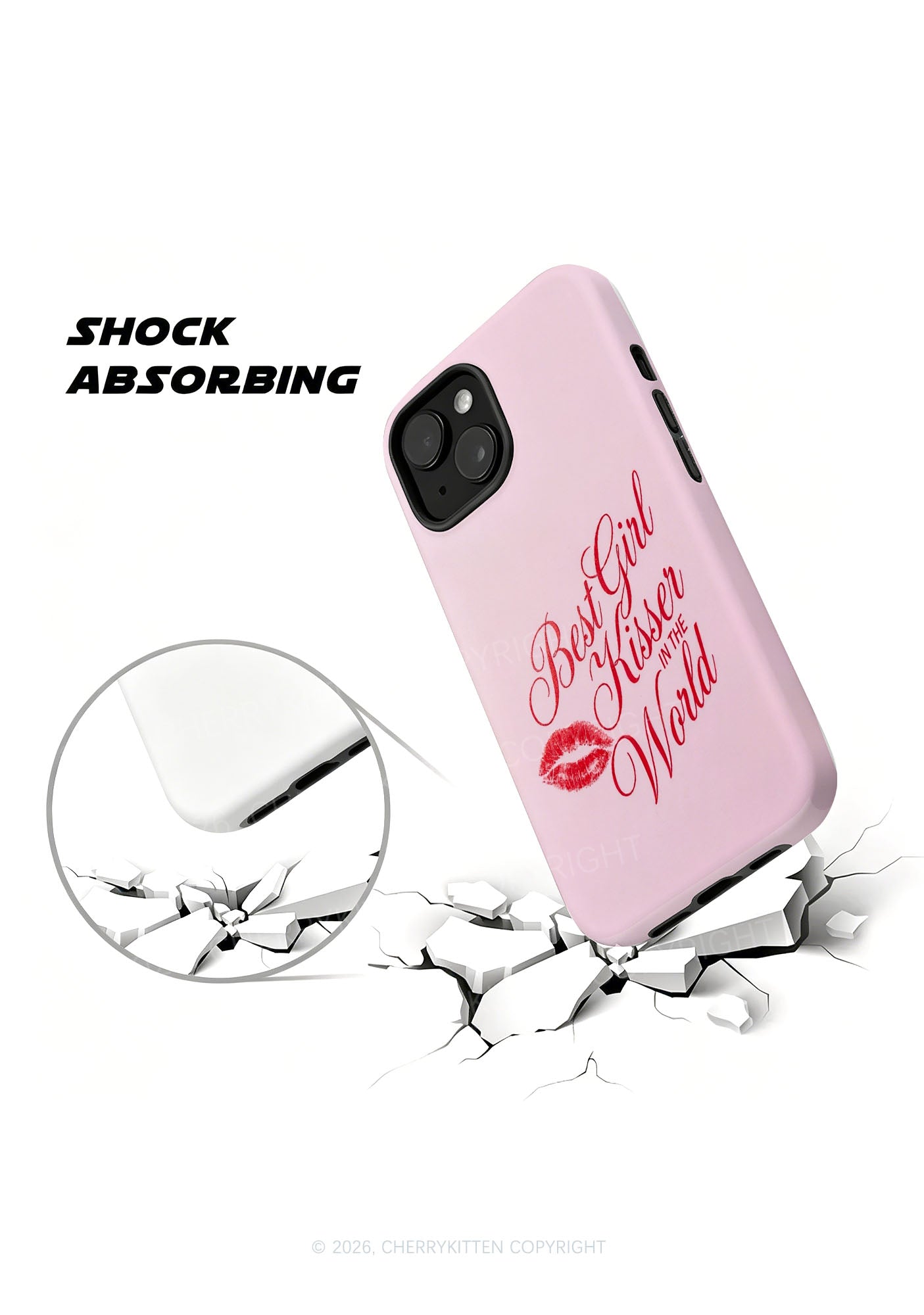 Best Girl Kisser Pride Y2K Phone Case Cherrykitten