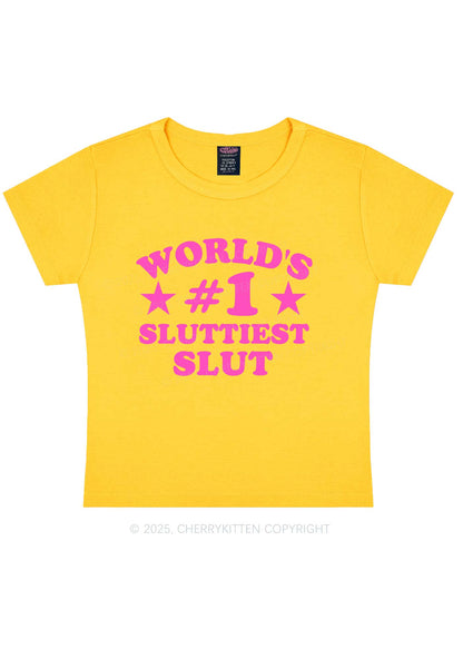 Worlds First Slxttiest Slxt Y2K Baby Tee Cherrykitten