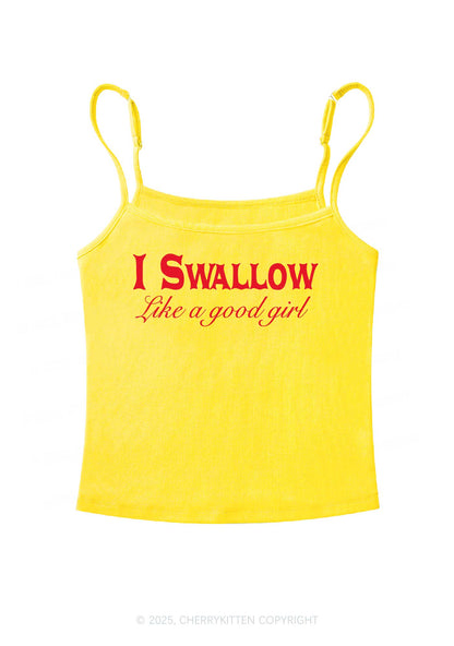 Swallow Like Good Gril Y2K Spaghetti Strap Cami Cherrykitten