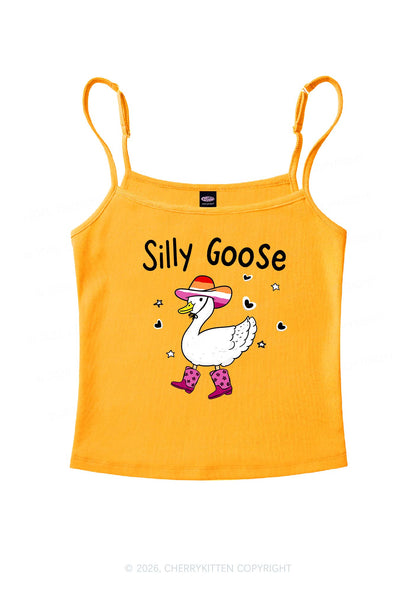 Silly Goose Lesbian Pride Y2K Spaghetti Strap Cami Cherrykitten