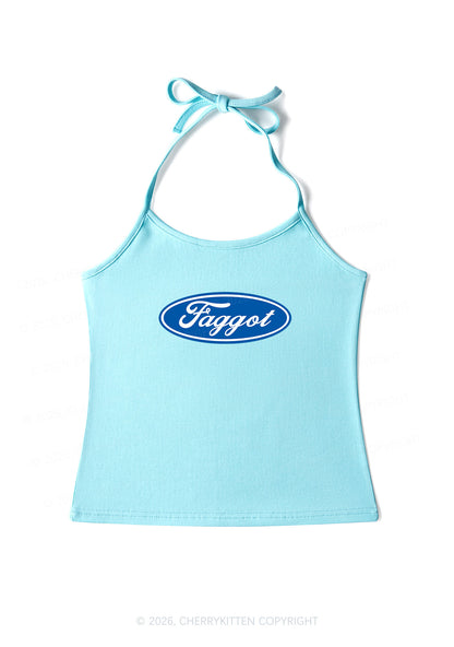 Faggot Pride Y2K Halter Neck Cami Cherrykitten