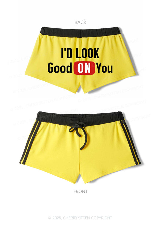 Good On You Y2K Drawstring Mini Shorts Cherrykitten