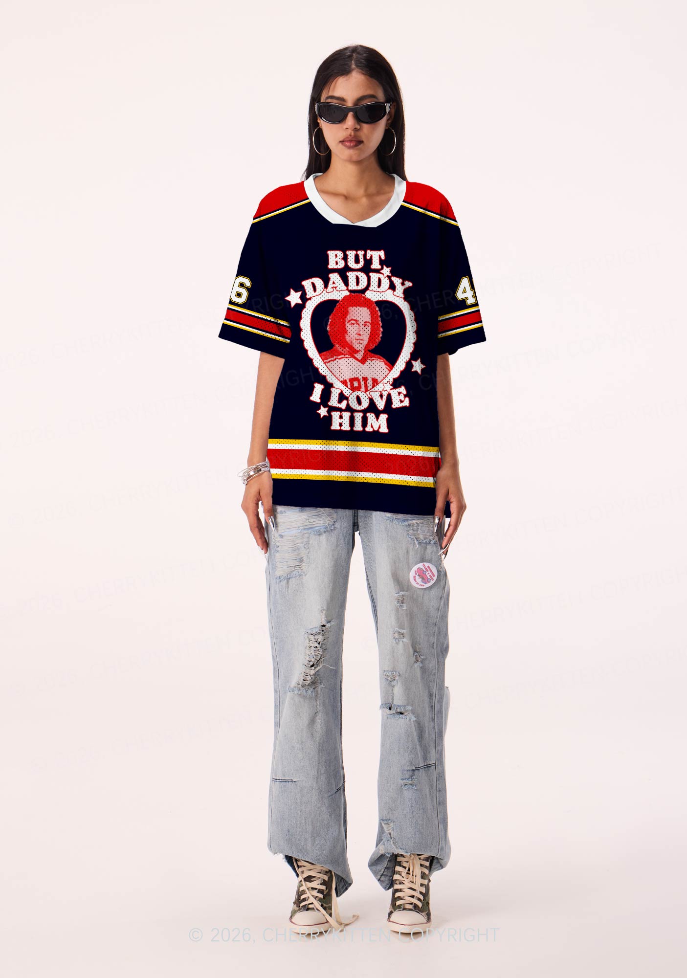 But Daddy I Love Him JT Y2K Sport Jersey Shirts Cherrykitten