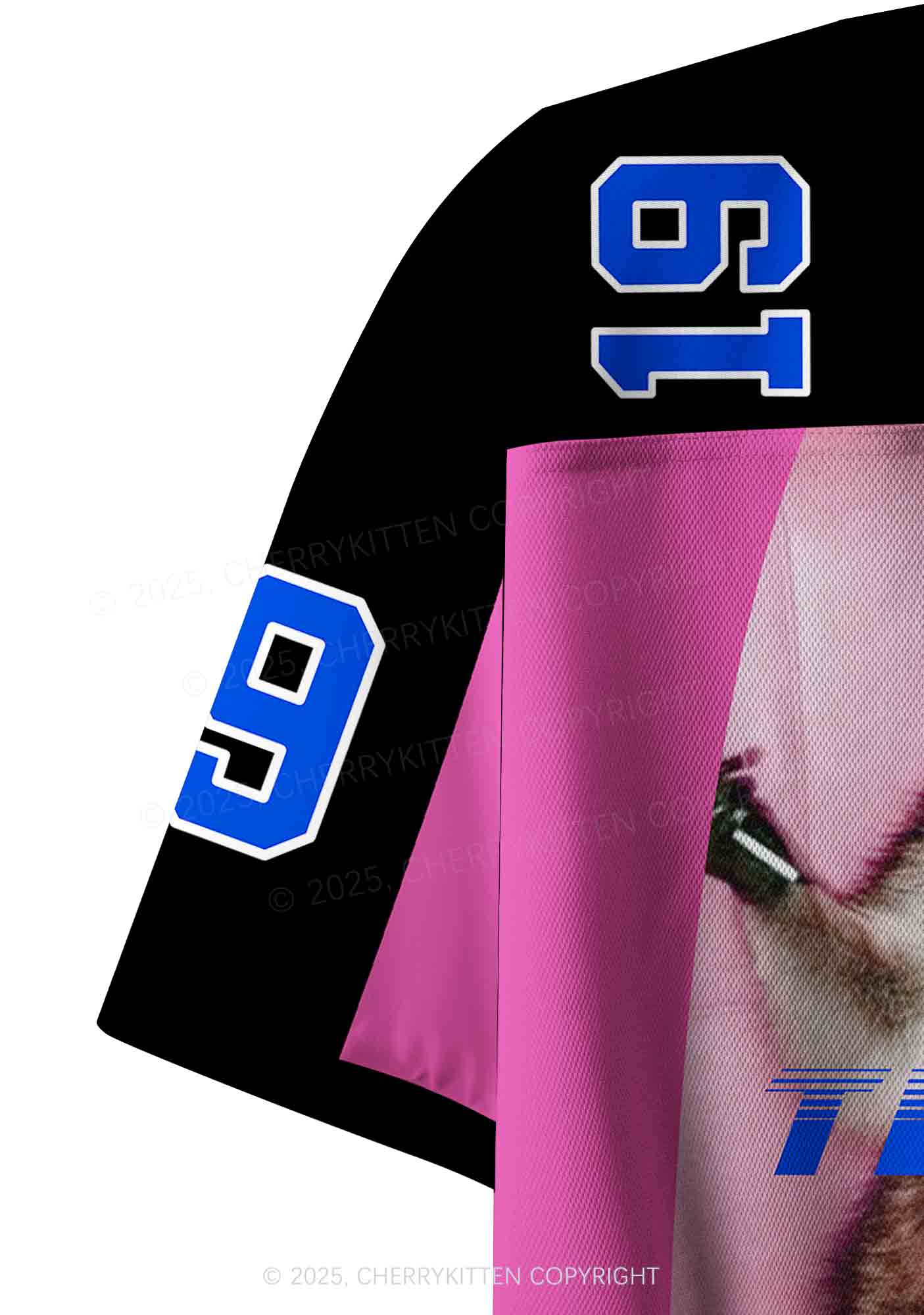 Custom I Love Techno Slxts Y2K Crop Sport Jersey Shirts Cherrykitten