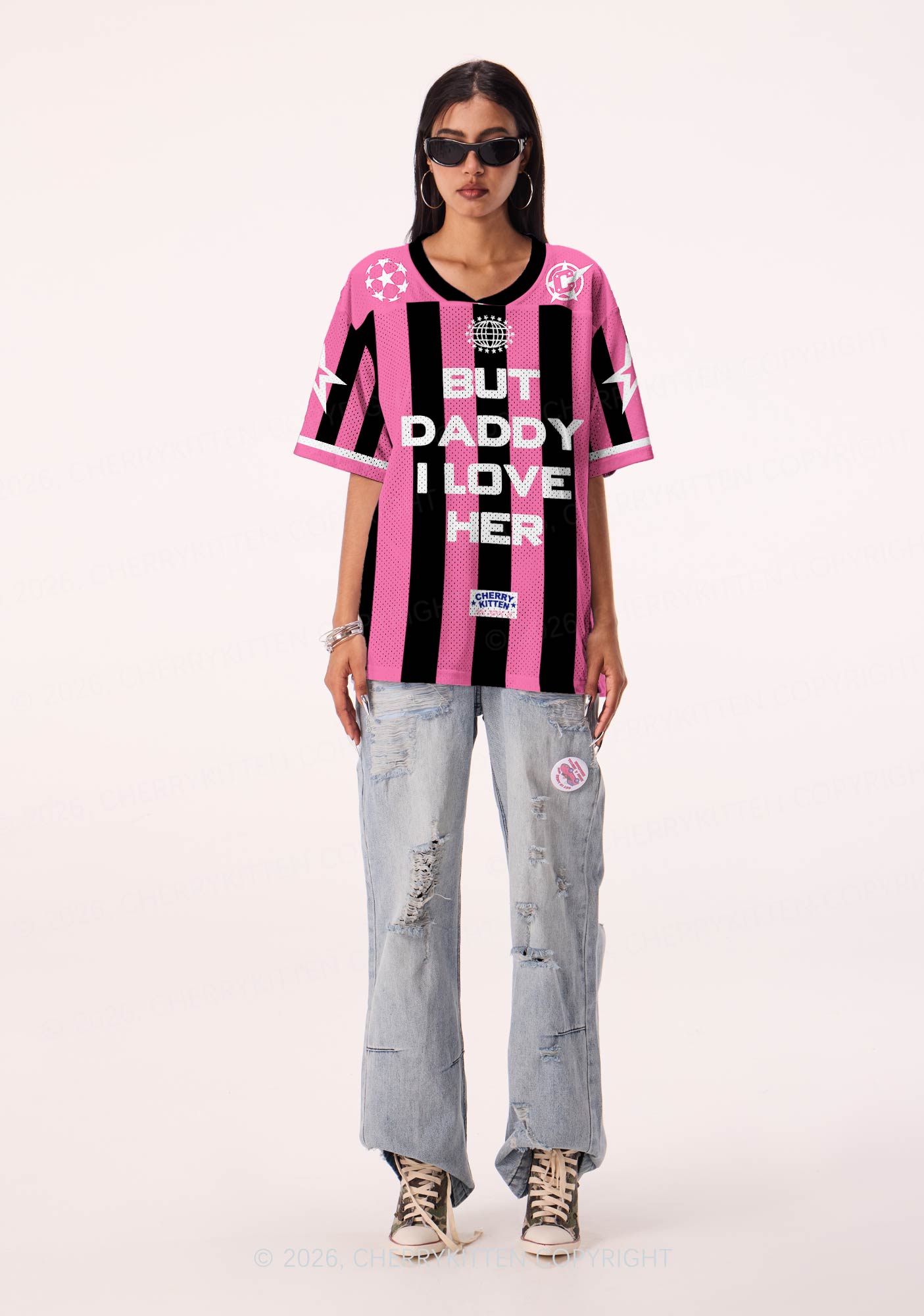 But Daddy I Love Her Pride Y2K Sport Jersey Shirts Cherrykitten