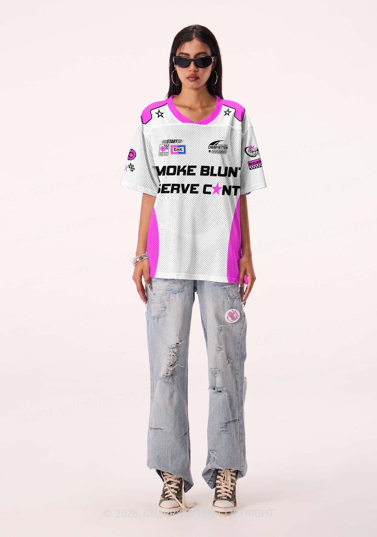 Smoke Blunt Serve Cxxt Y2K Sport Jersey Shirts Cherrykitten