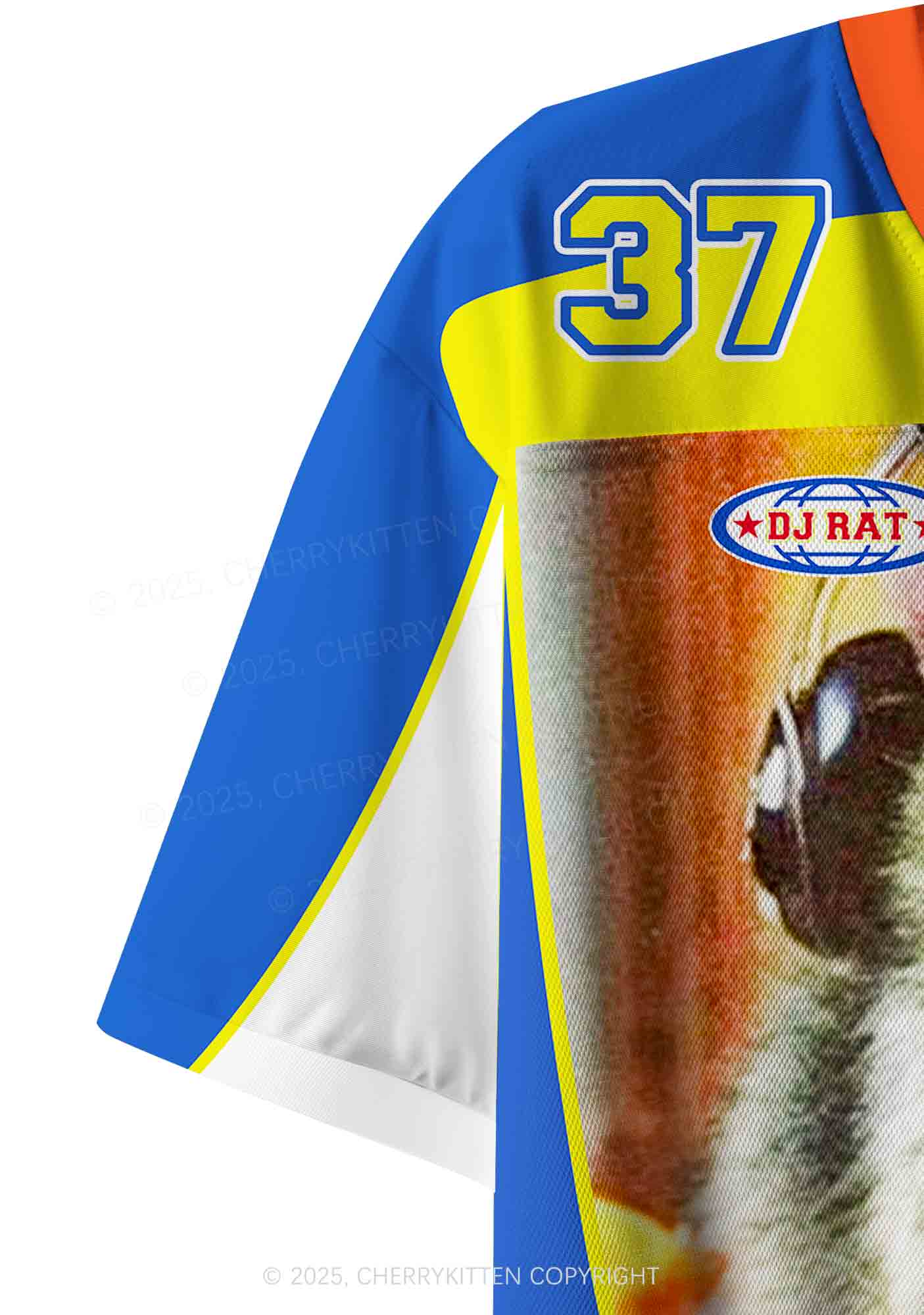 Custom DJ Rat Duck Y2K Crop Sport Jersey Shirts Cherrykitten