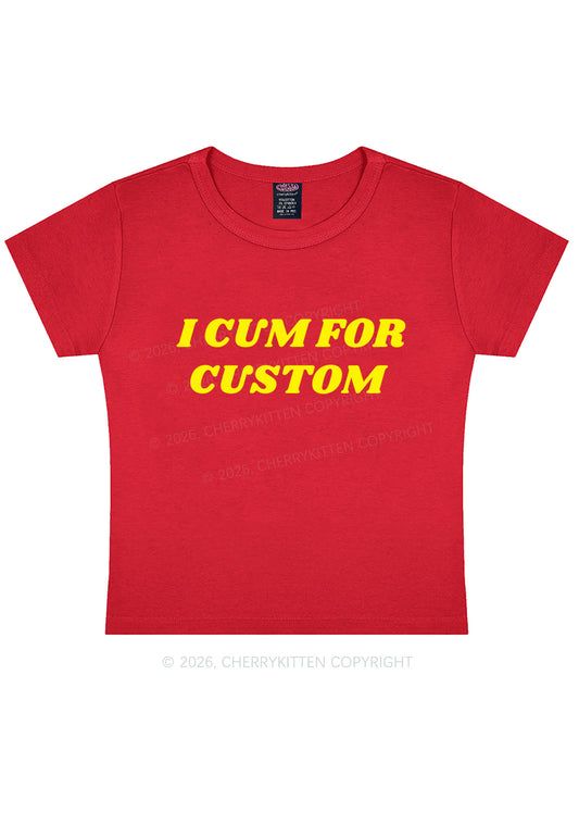 I Cxm For Custom Y2K Baby Tee Cherrykitten
