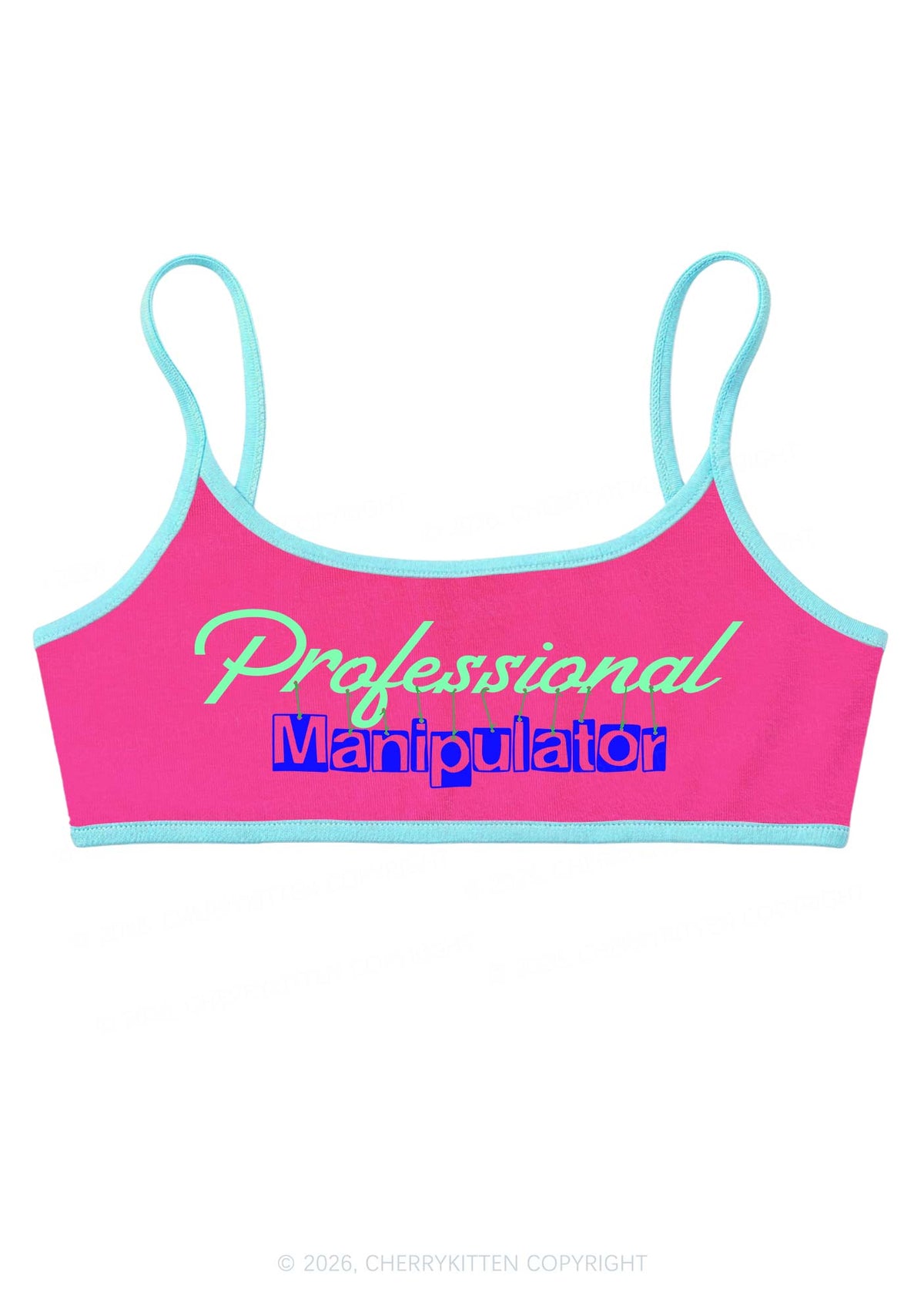 Professional Manipulator Y2K Super Crop Cami Cherrykitten