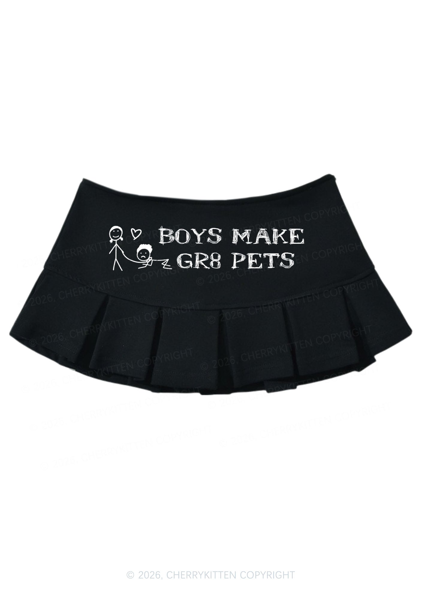 Boys Make Gr8 Pets Y2K Mini Pleated Skirts Cherrykitten