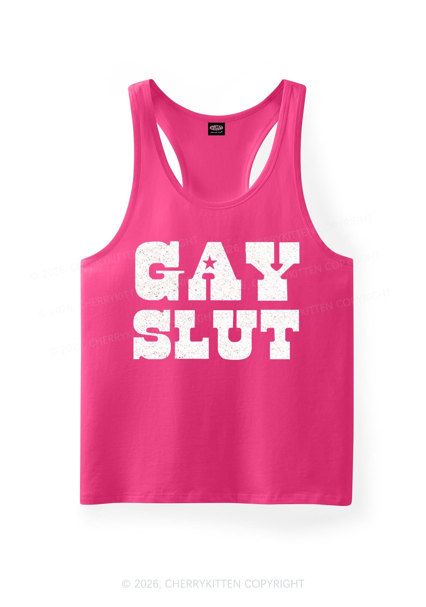 Gay Slxt Pride Y2K Men Racerback Tank Top Cherrykitten