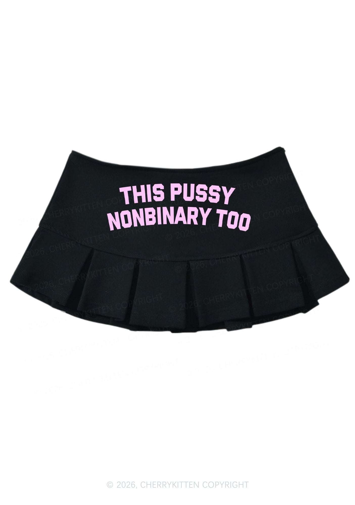 This Puxxy Nonbinary Too Pride Y2K Mini Pleated Skirts Cherrykitten