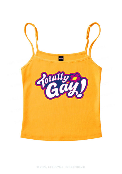 Totally Gay Pride Y2K Spaghetti Strap Cami Cherrykitten