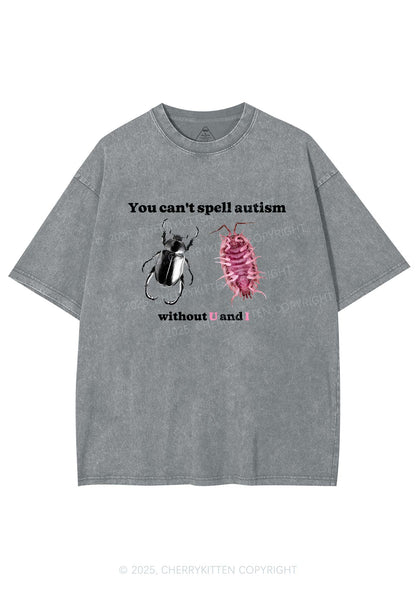 Autism Insect Y2K Shirts Washed Tee Cherrykitten