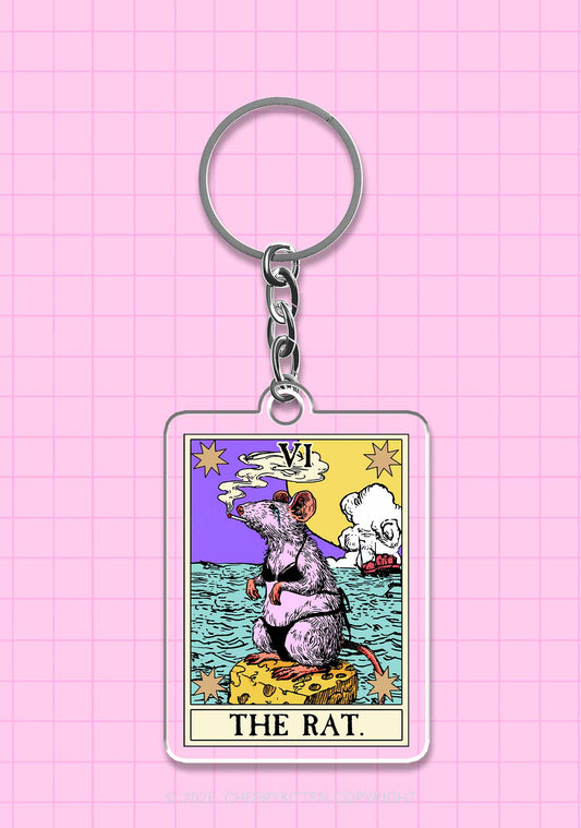 The Rat Smoking 1Pc Y2K Keychain Cherrykitten