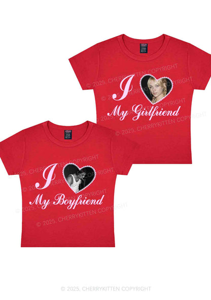 Custom Heart My BF GF Y2K Valentine's Day Baby Tee Cherrykitten