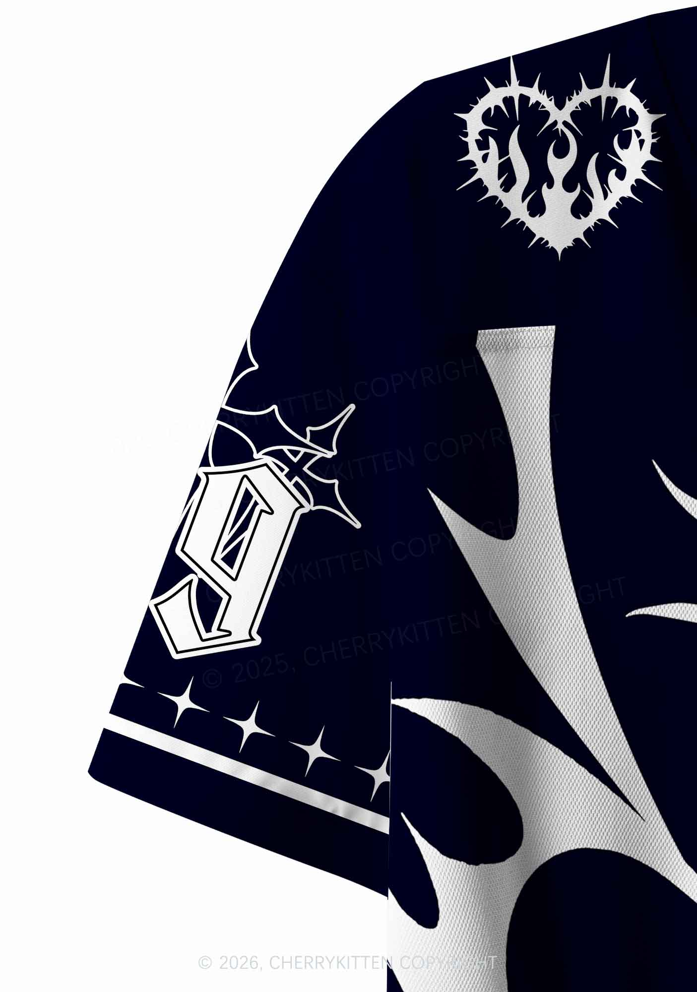 Punk Rock Dyke Pride Y2K Crop Sport Jersey Shirts Cherrykitten