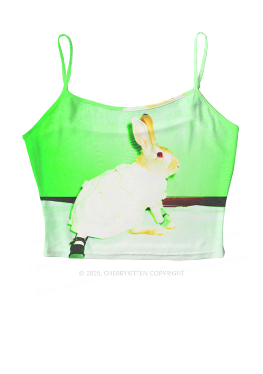 Red Eyed Rabbit Y2K Mesh Cami Tank Cherrykitten