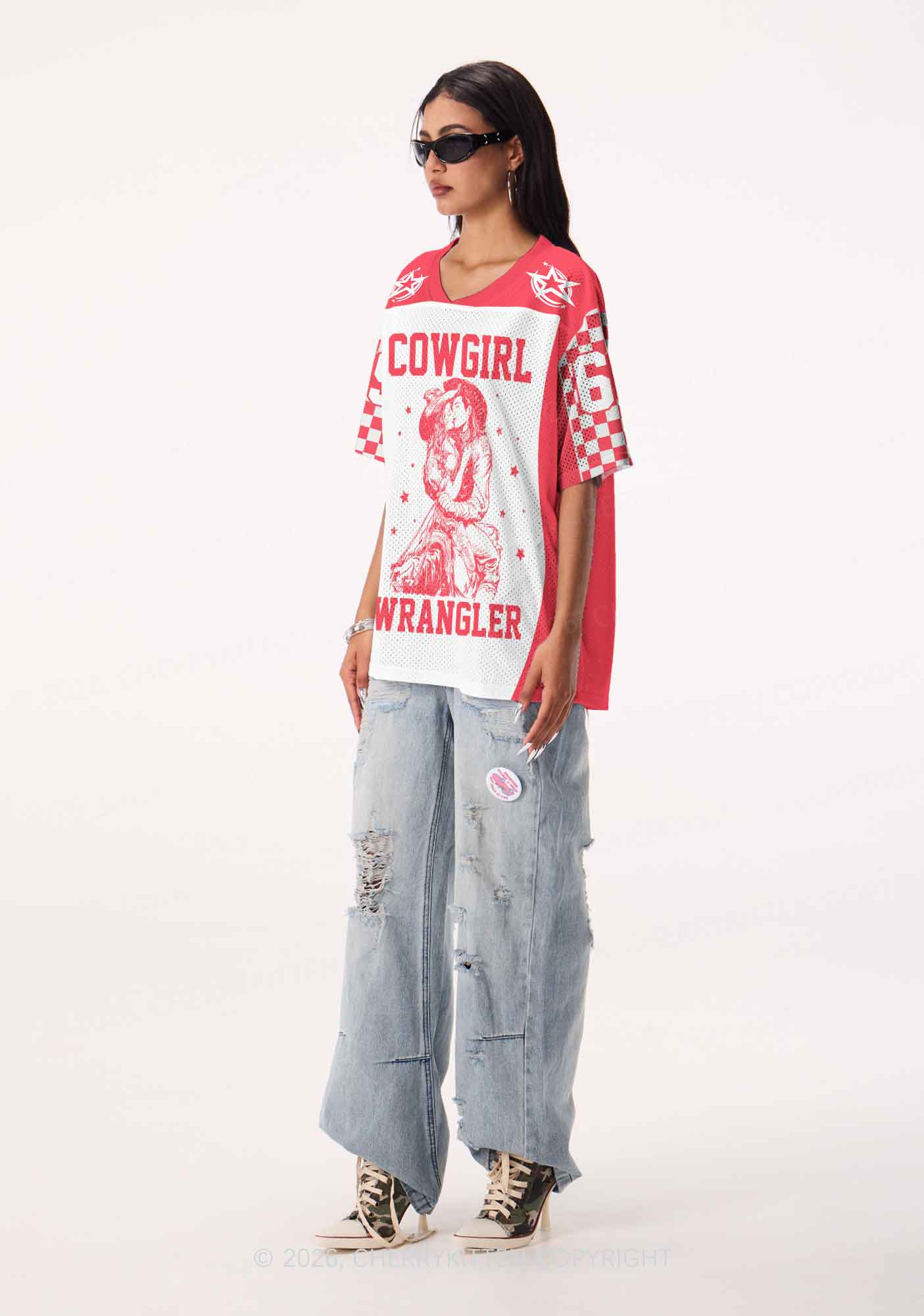 Cowgirl Wrangler Pride Y2K Sport Jersey Shirts Cherrykitten