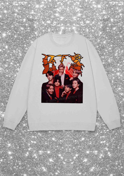Bangtan Reacciones Y2K Sweatshirt Cherrykitten