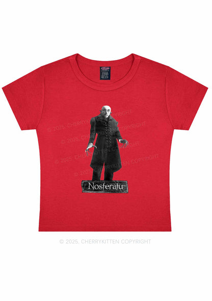 Halloween Male Vampire Y2K Baby Tee Cherrykitten