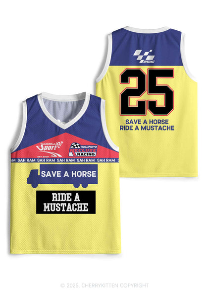 Custom Ride A Mustache Y2K Sport Jersey Tank Cherrykitten