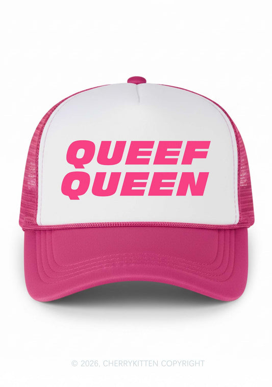 Queef Queen Y2K Colorblock Trucker Hat Cherrykitten