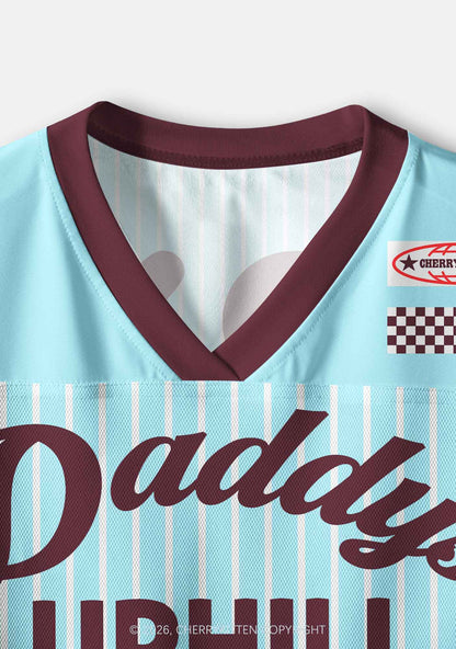 Daddys Uphill Paddle Y2K Crop Sport Jersey Shirts Cherrykitten