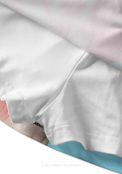 Colorful Unicorn Y2K Print Mini Skirt Cherrykitten