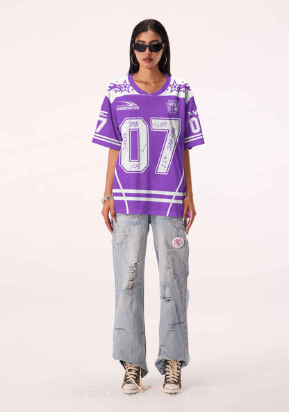 Custom Purple Korean Boys Y2K Sport Jersey Shirts Cherrykitten