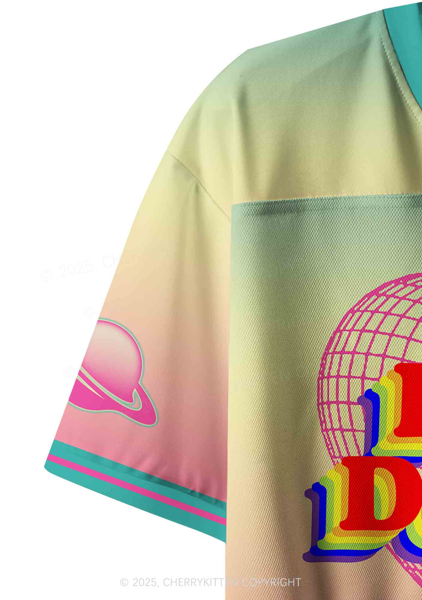 Custom Be Gay Do Crxme Pride Y2K Crop Sport Jersey Shirts Cherrykitten